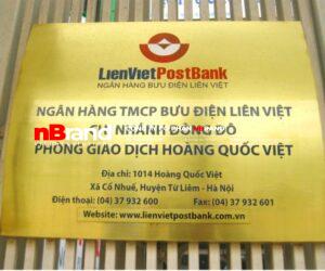 Bảng công ty 14 Bảng inox, đồng, nhôm ăn mòn